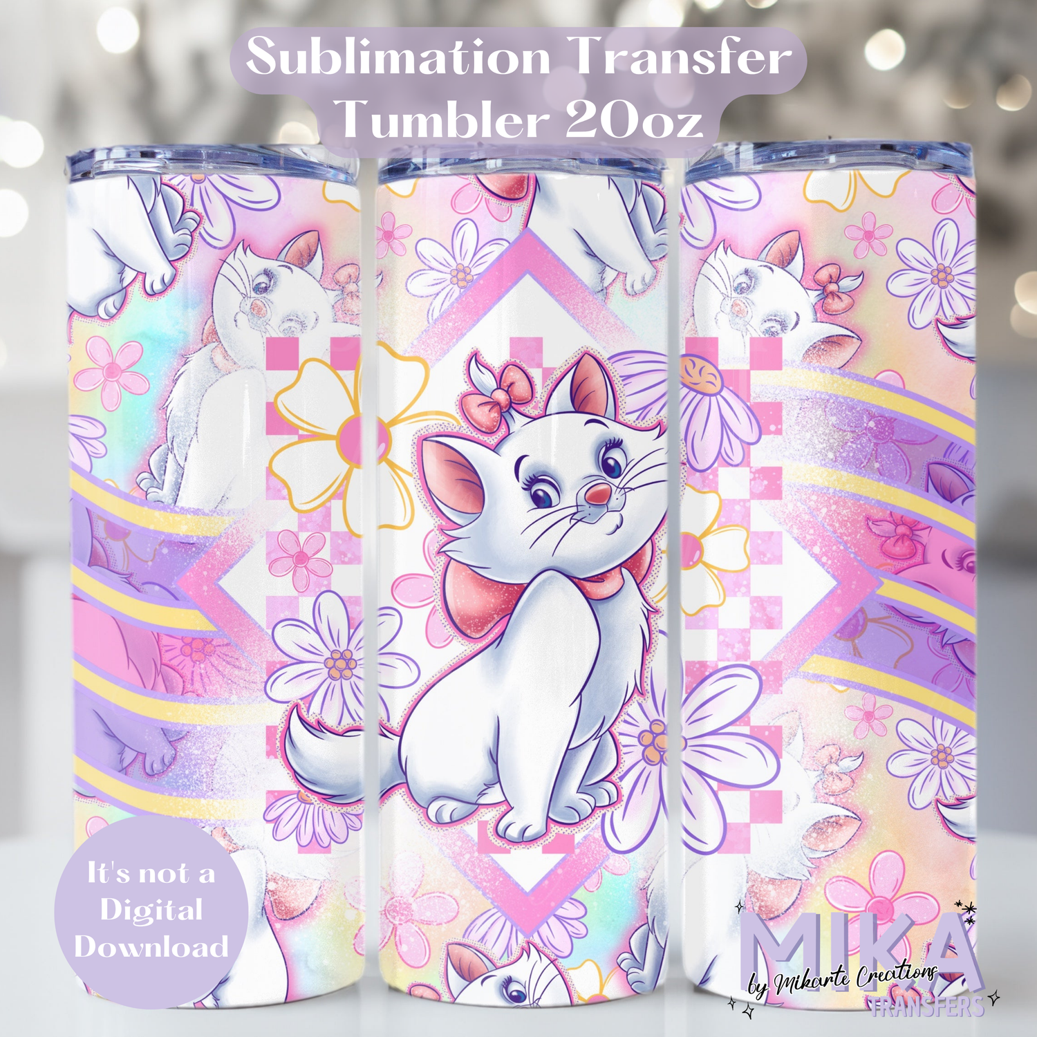 MRE-florals | Tumbler Sublimation Transfer