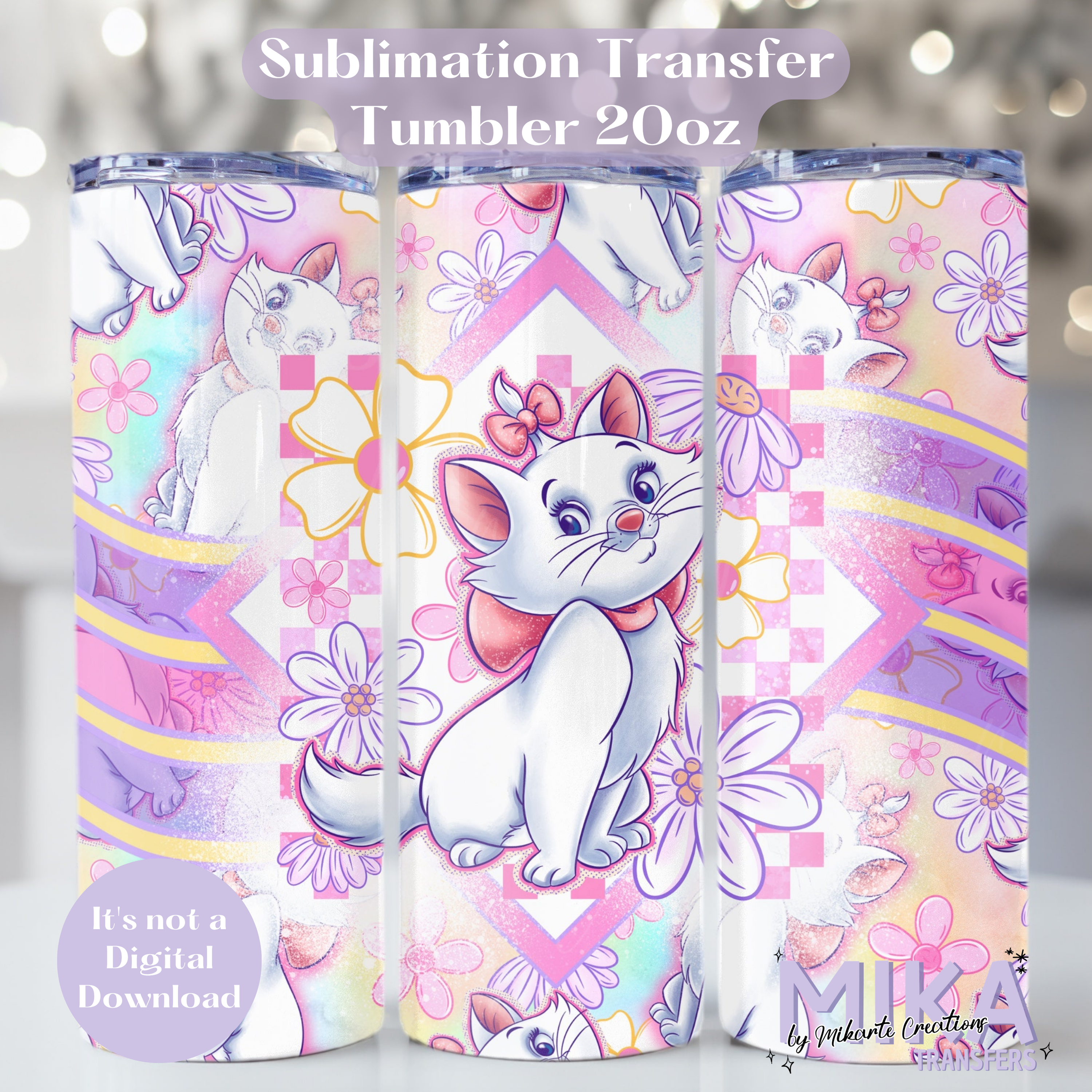 MRE-florals | Tumbler Sublimation Transfer
