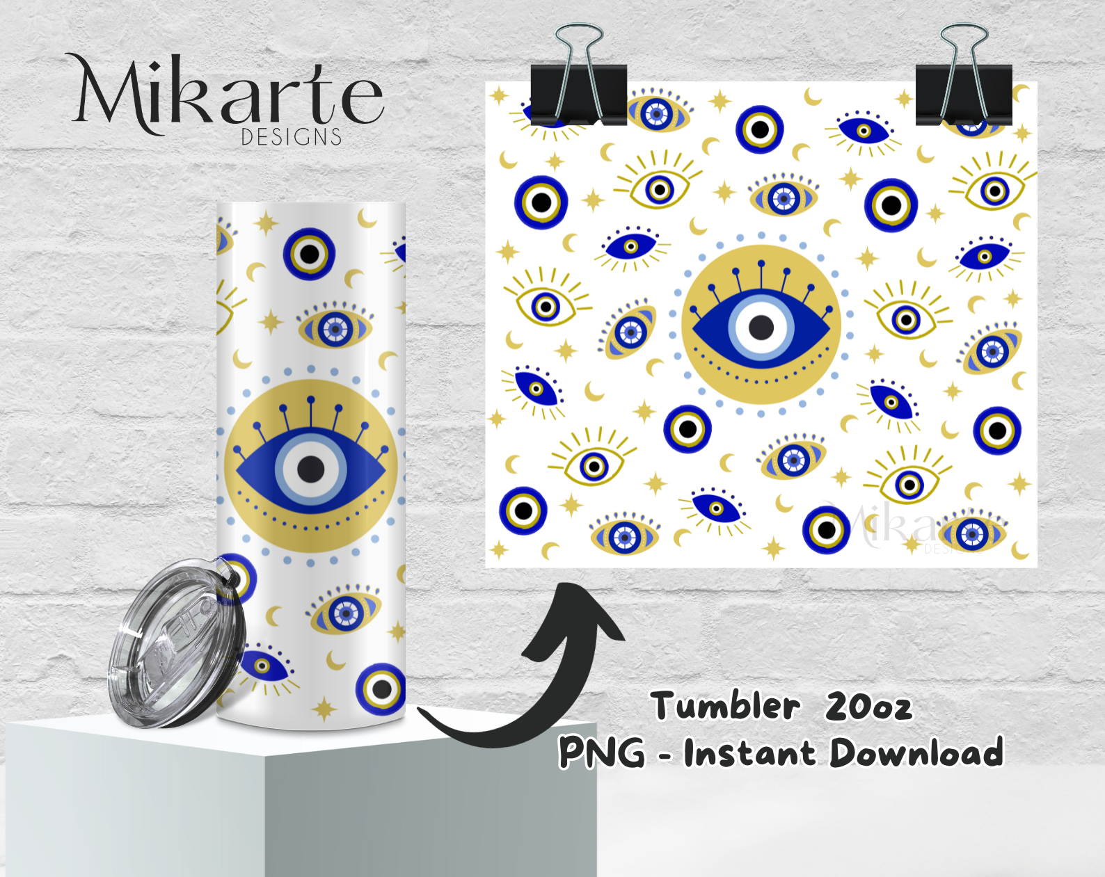 Evil Eye | Diseño Tumbler