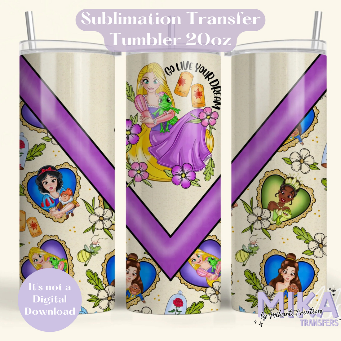 Go Live Your Dream | Tumbler Sublimation Transfer