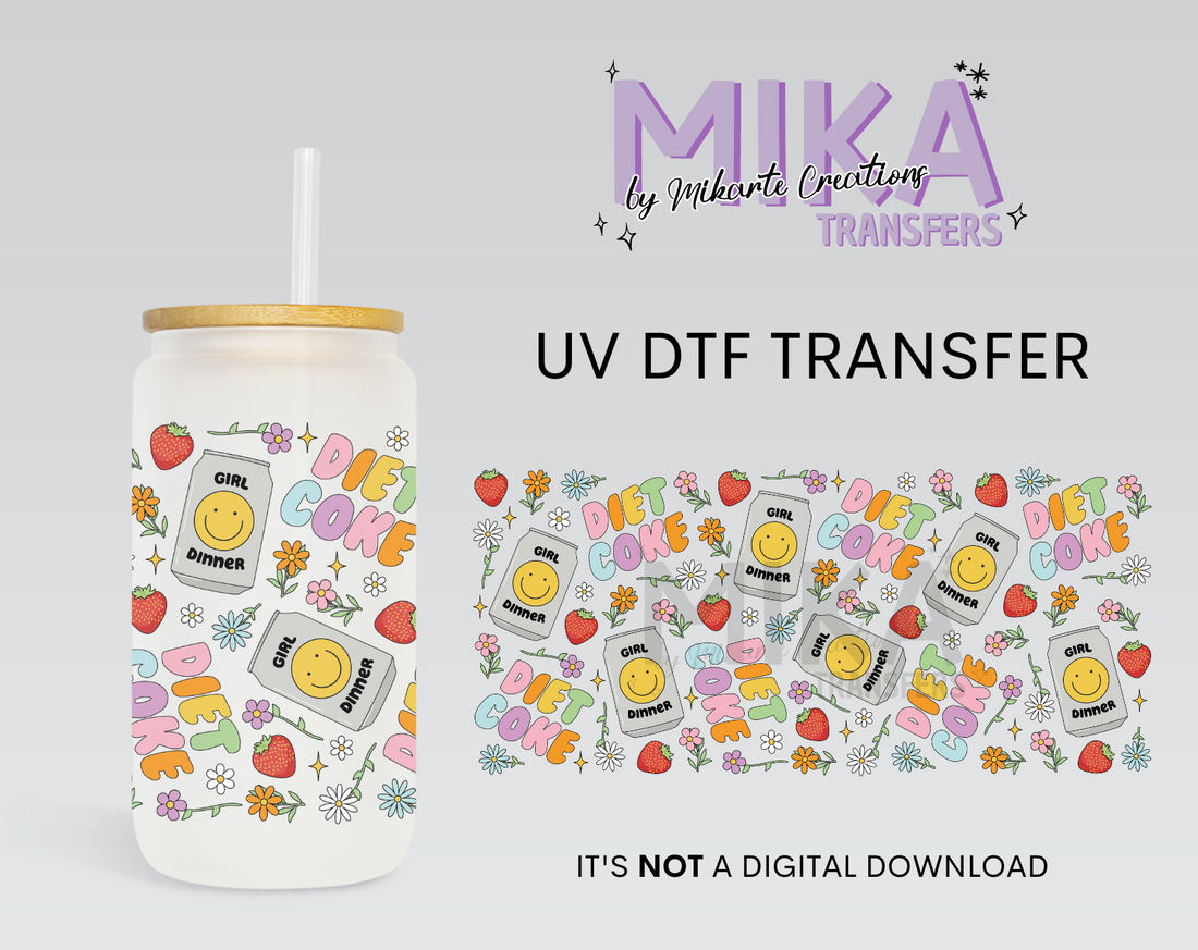 Diet Coke | UV DTF Wrap