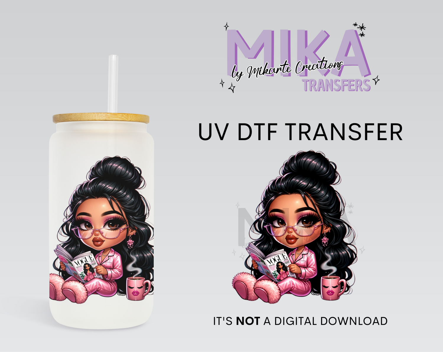 Pink Cute Dolls | UV DTF Decal