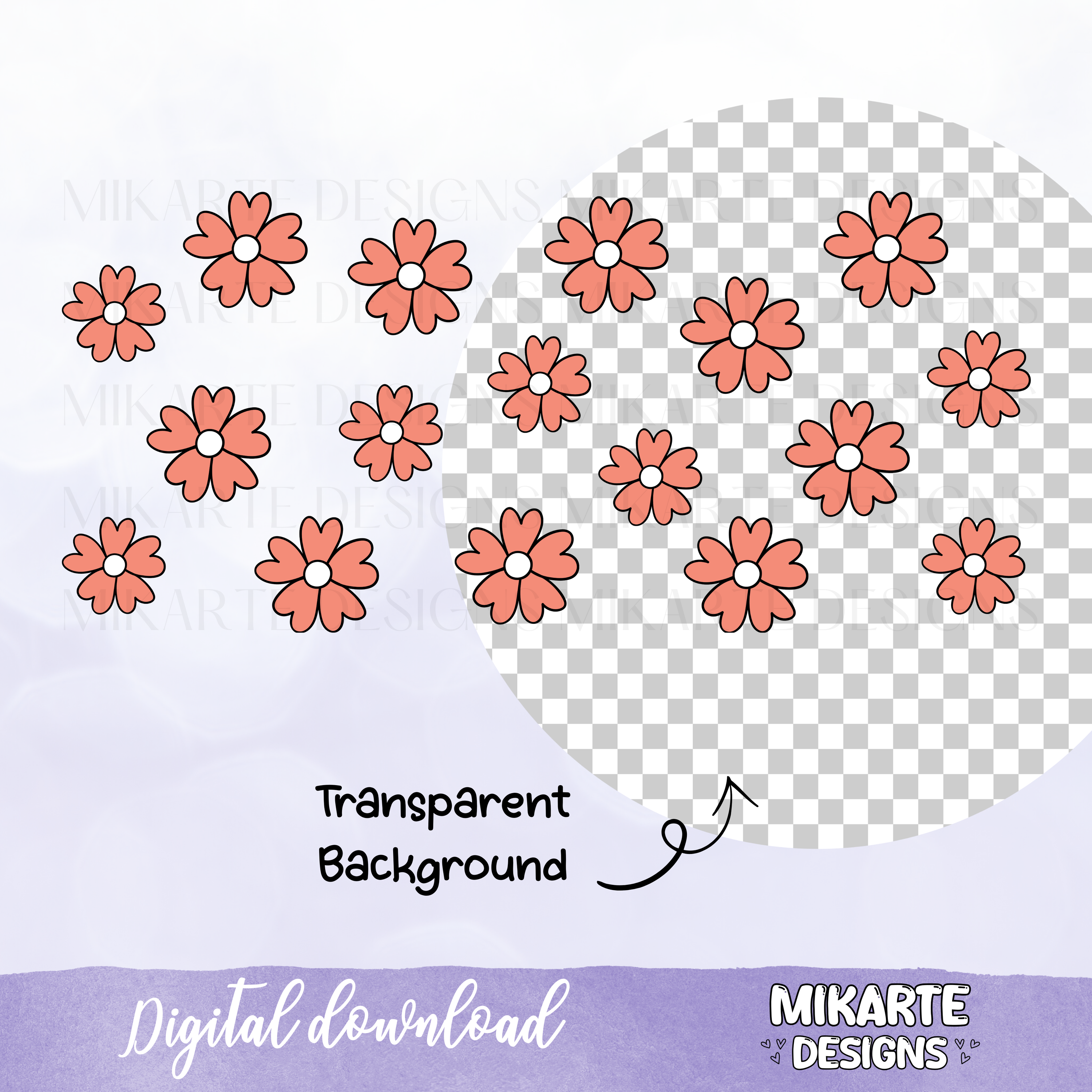 Flores de Primavera | Diseño Digital PNG para Vaso de Vidrio de 16oz