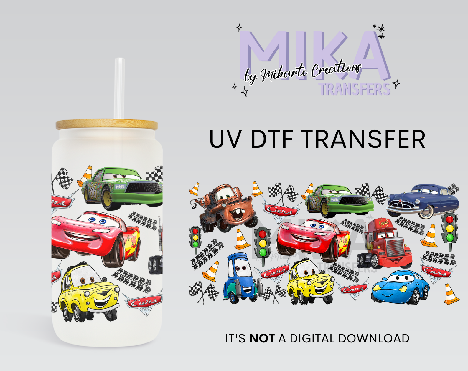 Red Car | UV DTF Wrap