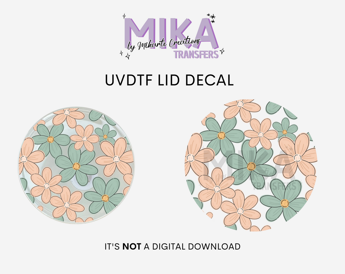 Flowers | UVDTF Lid Decal