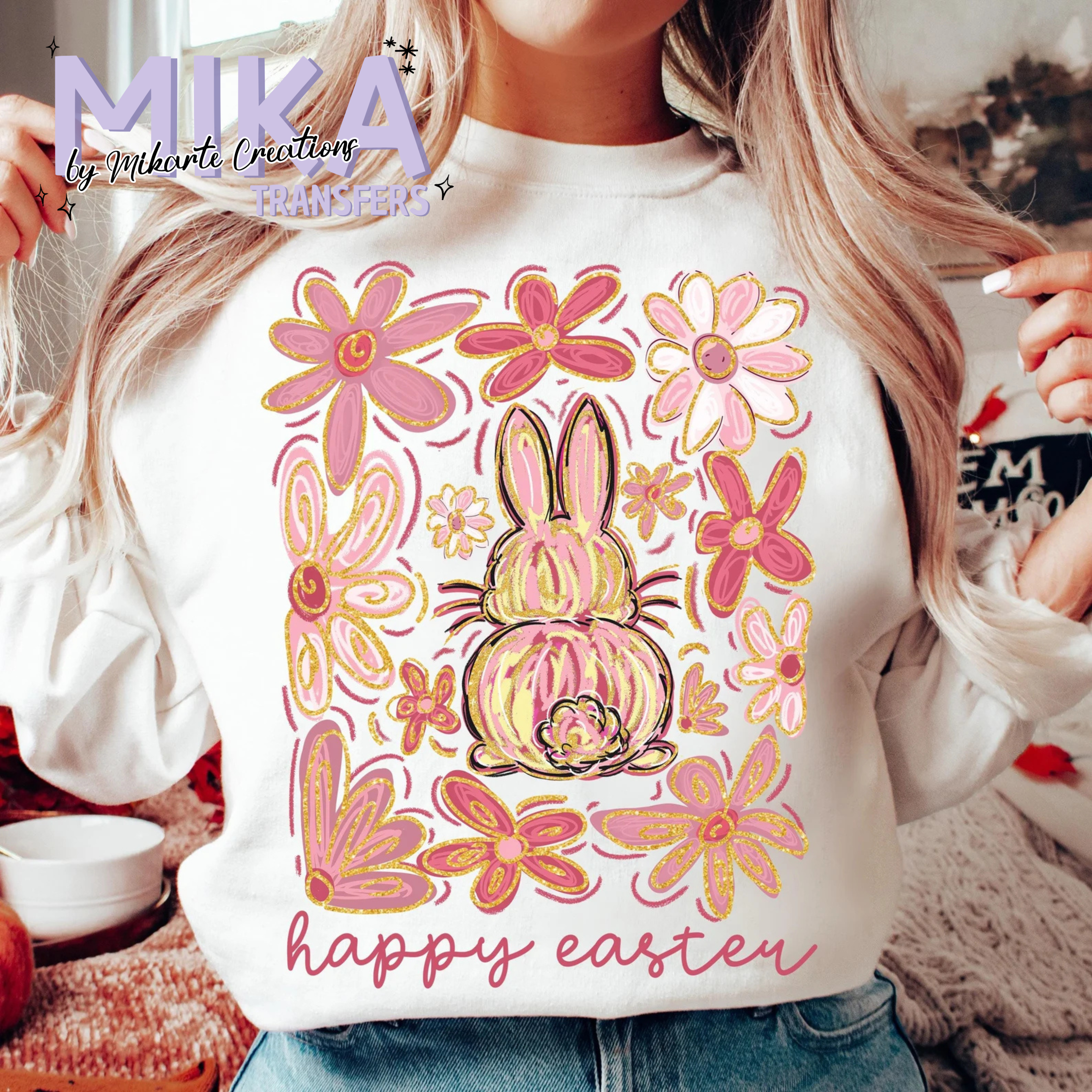 Happy Easter Bunny | DTF Transfer