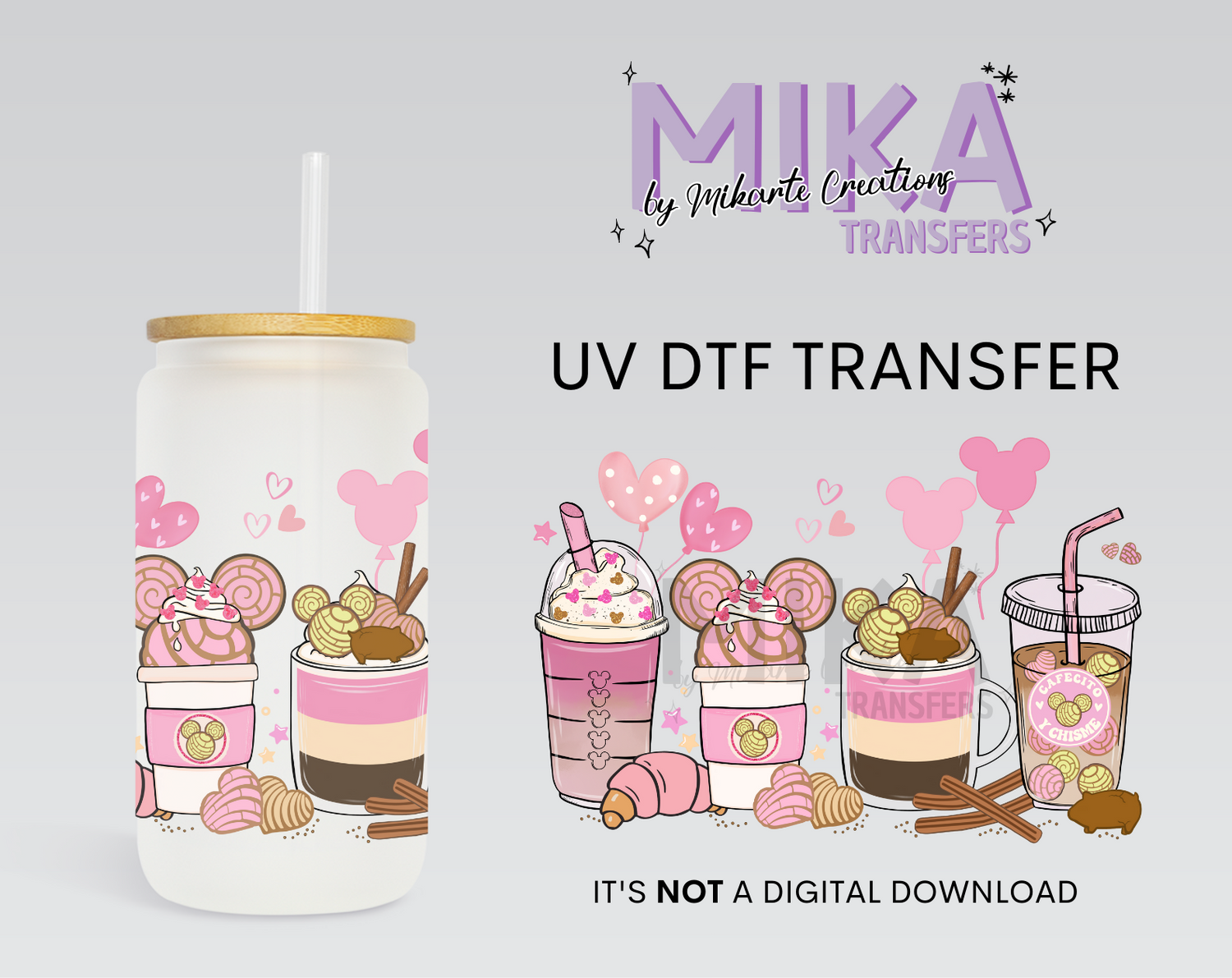 Pink Coffee | UV DTF Wrap