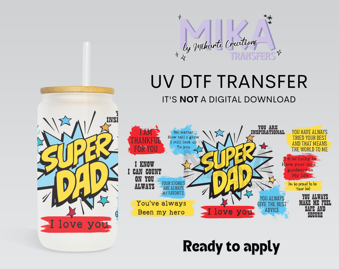 Dad Affirmations | UV DTF