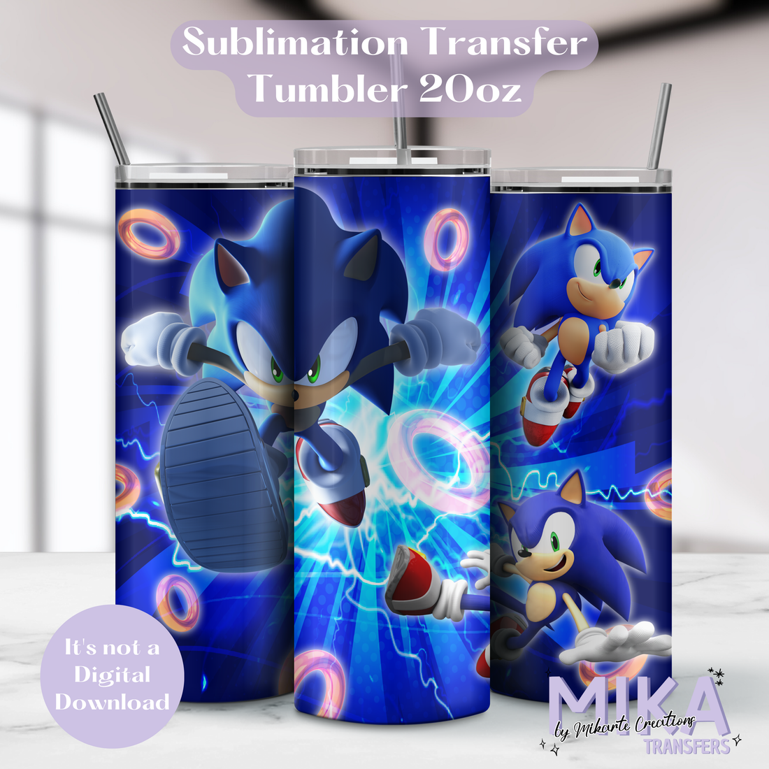 Blue Ray | Tumbler Sublimation Transfer
