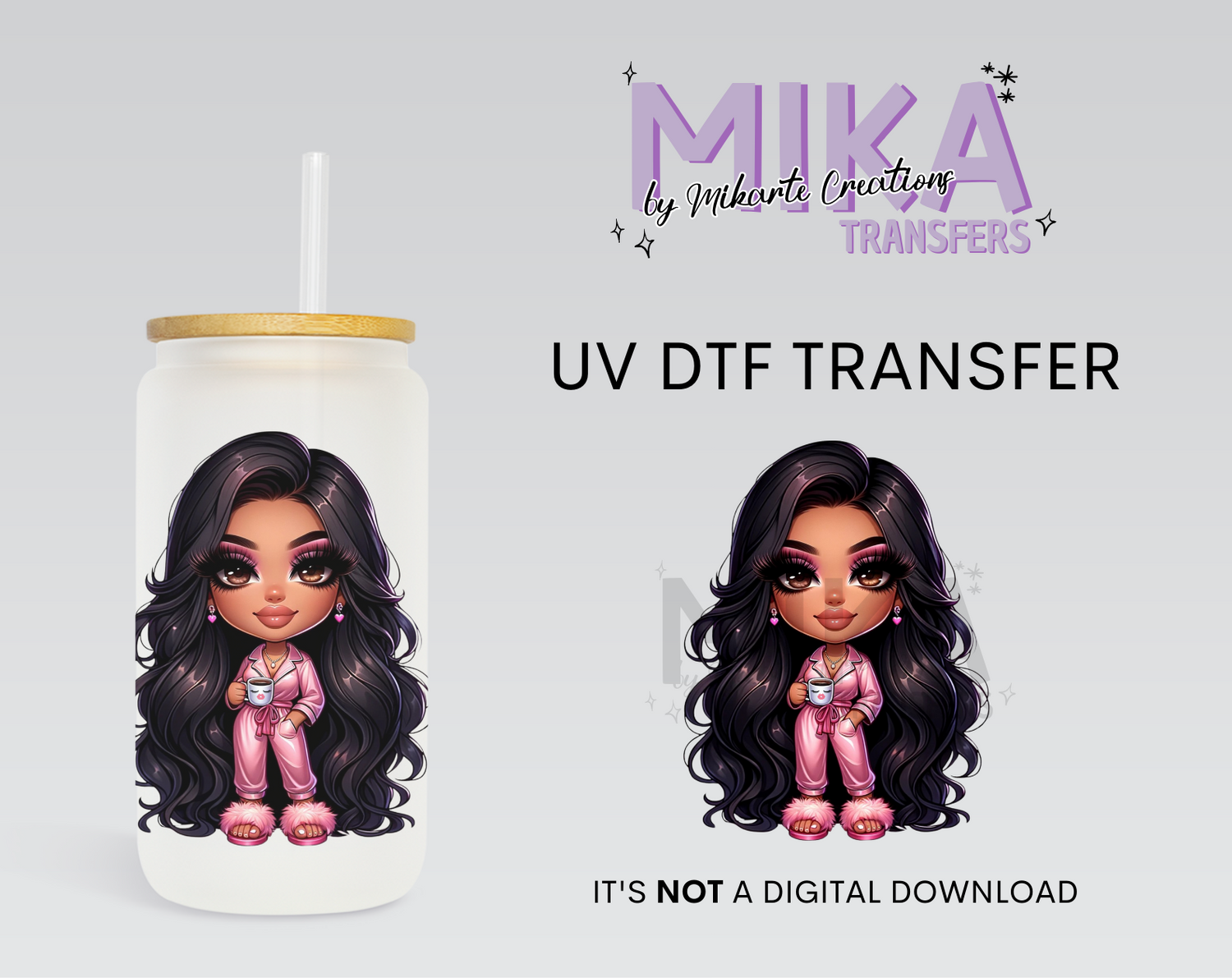 Cute Pink Dolls | UV DTF Decal