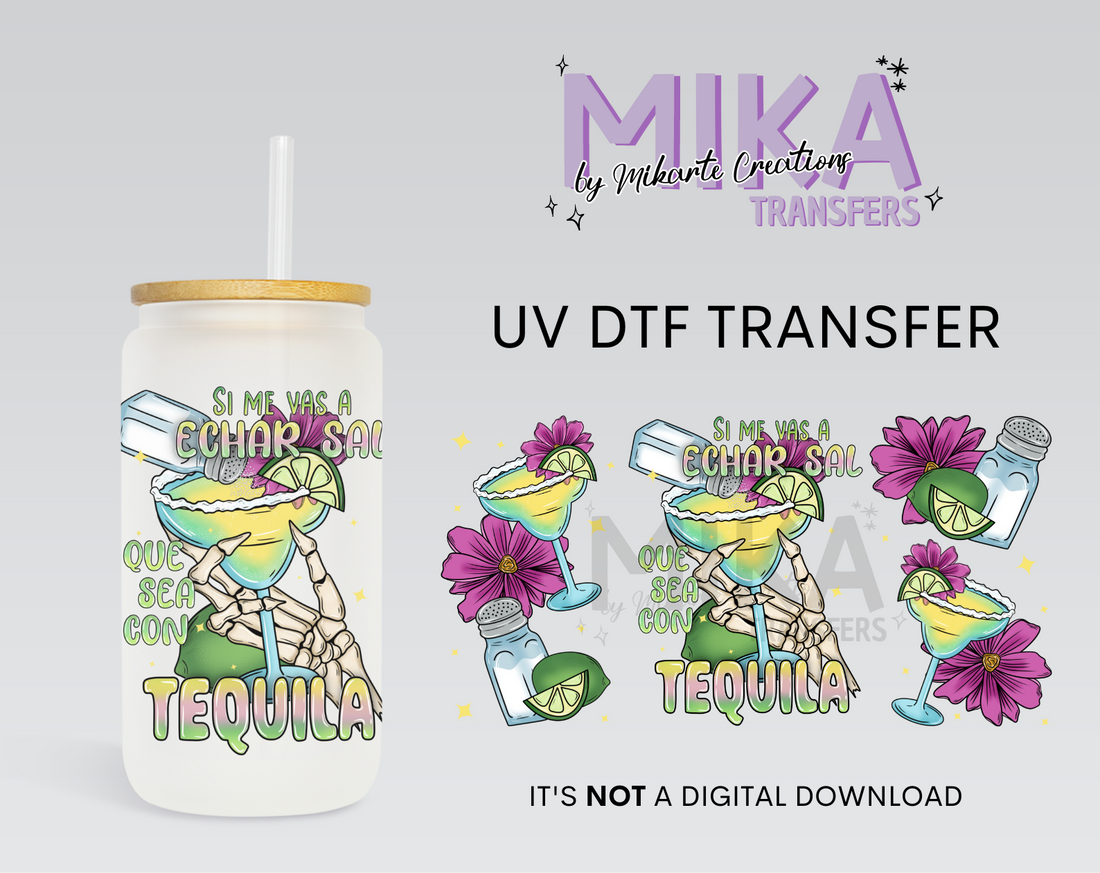 Sal y Tequila | UV DTF Wrap