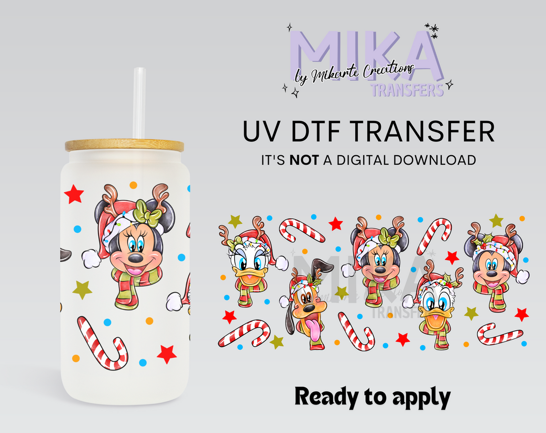 Christmas Mouse and Friends | UV DTF