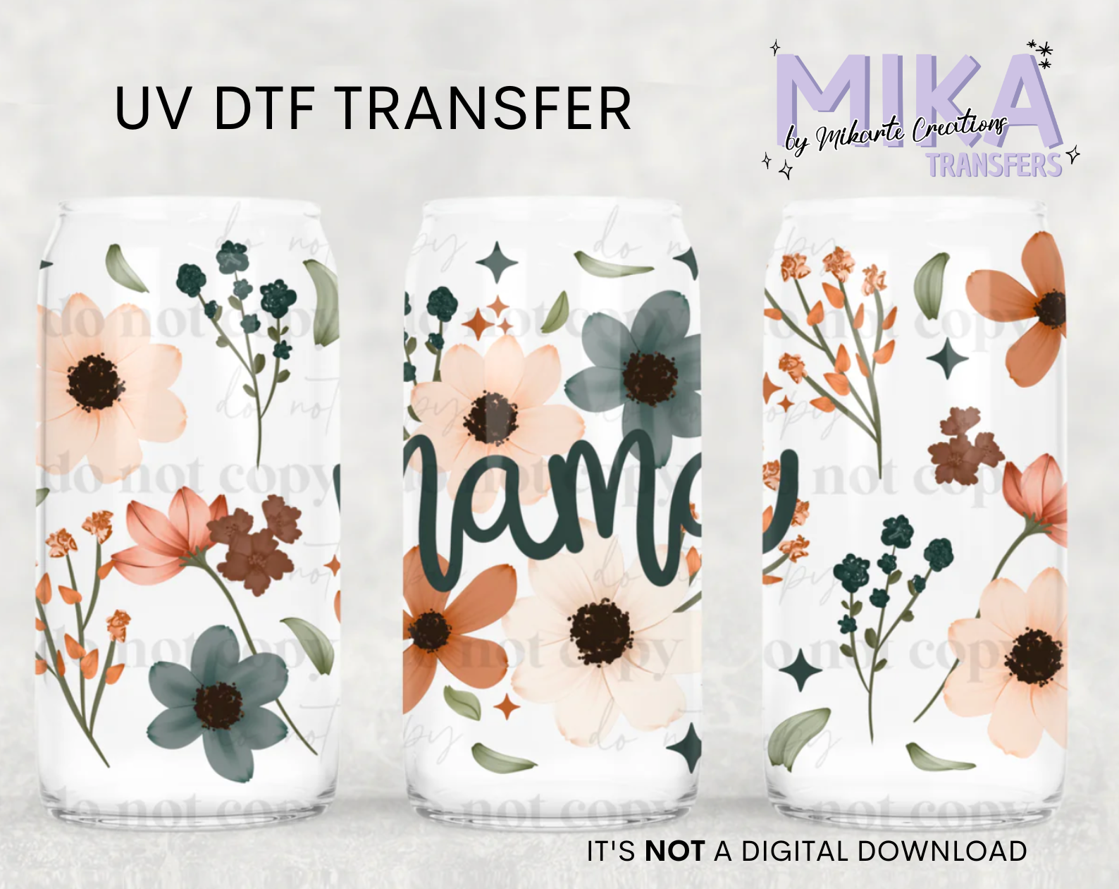 Mama Florals | UV DTF