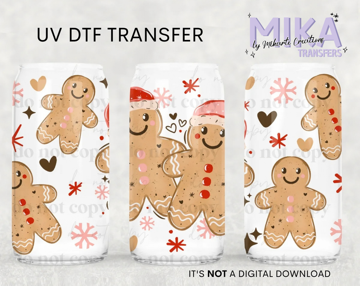 Boy &amp; Girl Gingerbread | UV DTF