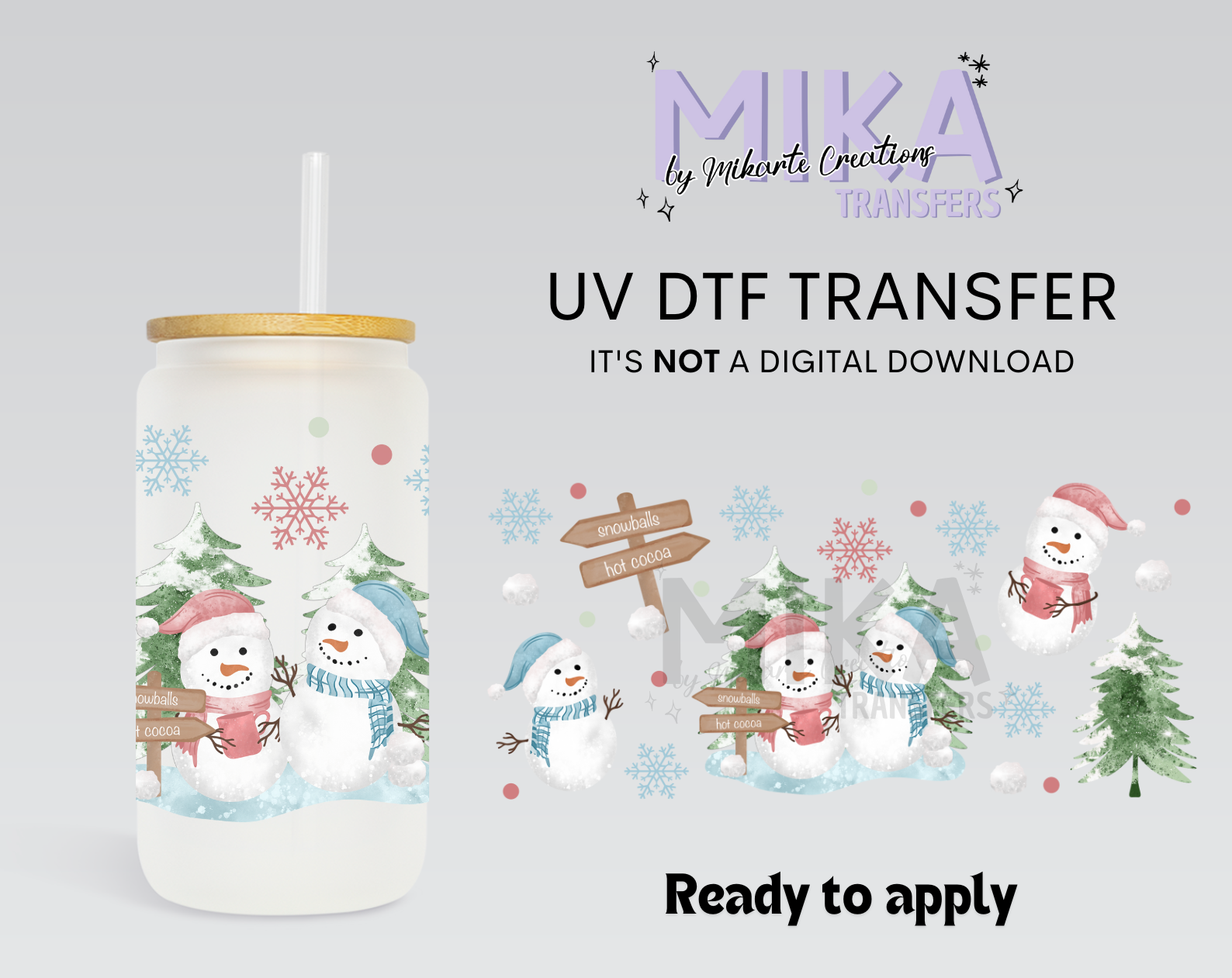 Snowman | UV DTF