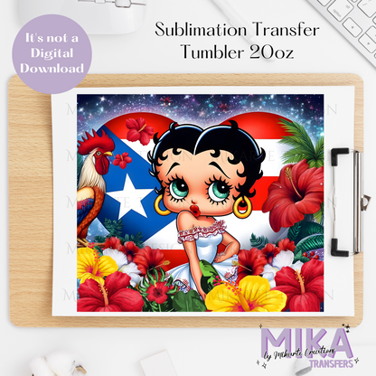 PR Doll | Tumbler Sublimation Transfer