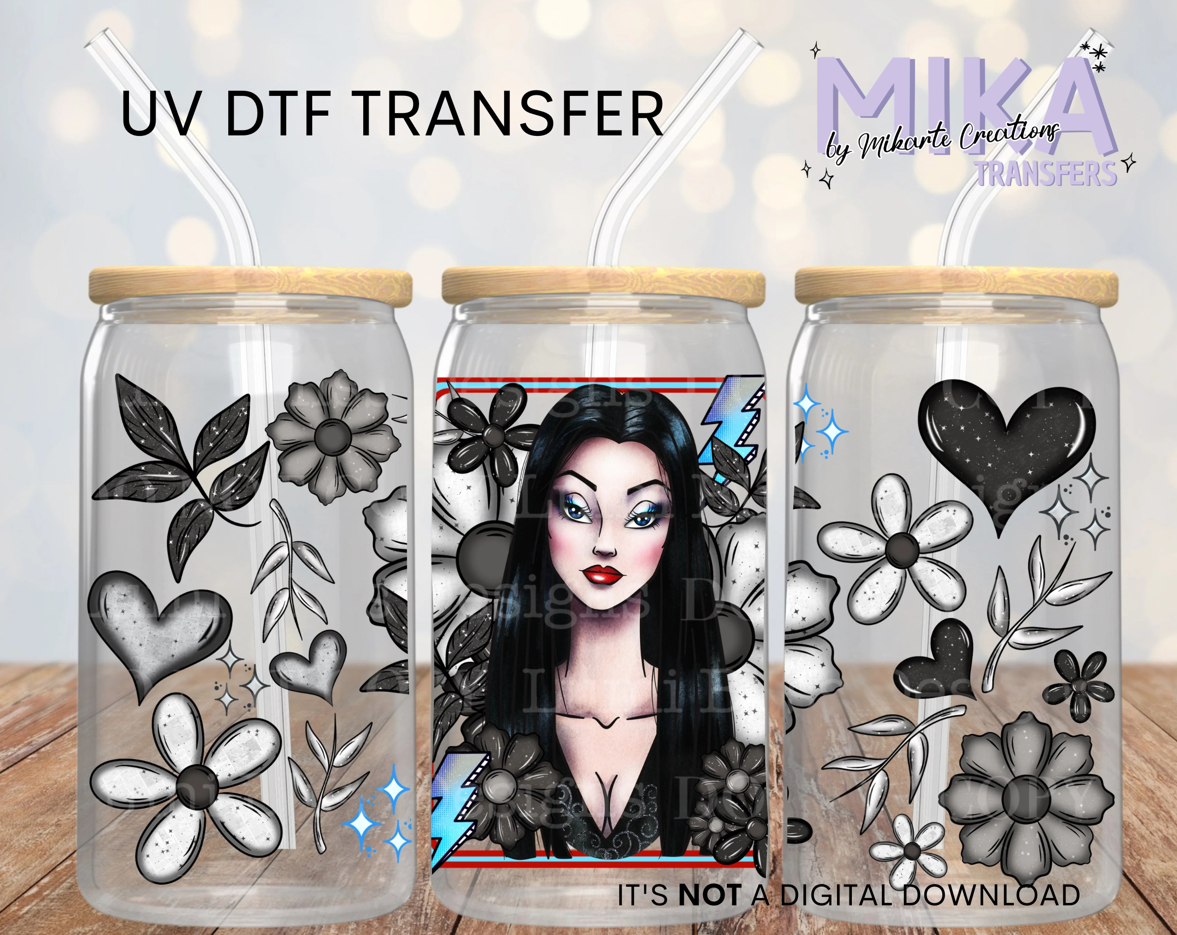 Goth Girls Morticia | UV DTF