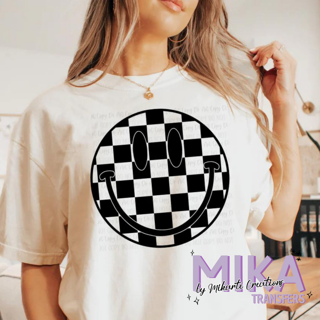Checker Happy | Screen Print Transfer