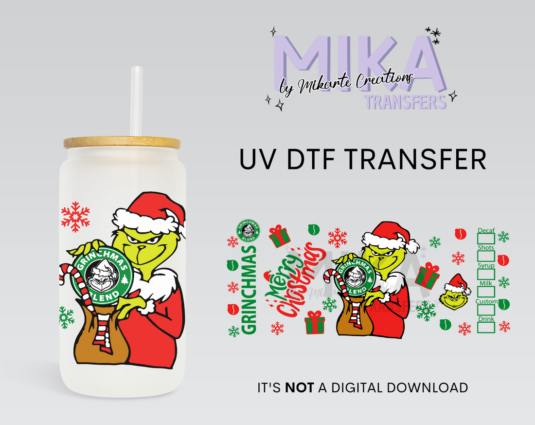 Grinchmas Blend | UV DTF Wrap