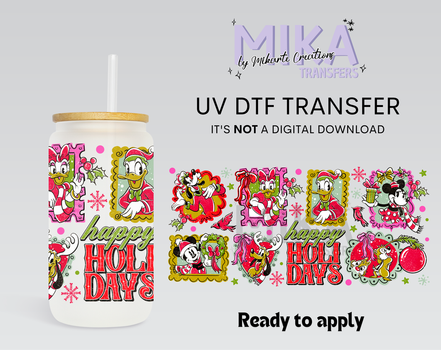 Happy Holidays | UV DTF