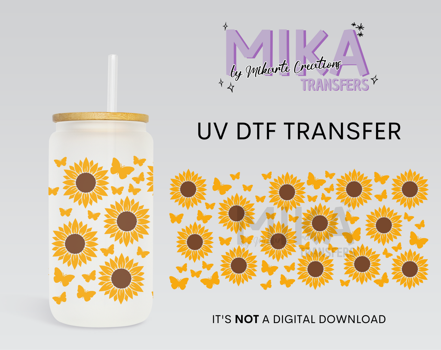 Sunflower | UV DTF Wrap