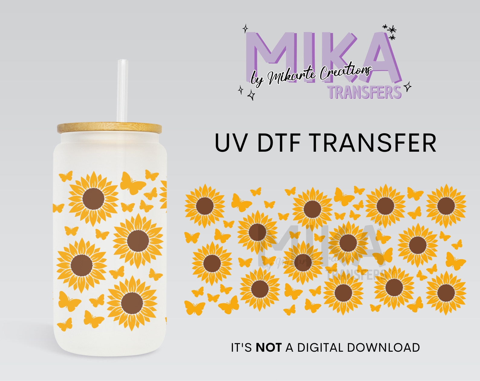 Sunflower | UV DTF Wrap