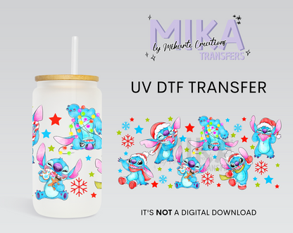 Cute Alien Christmas | UV DTF Wrap