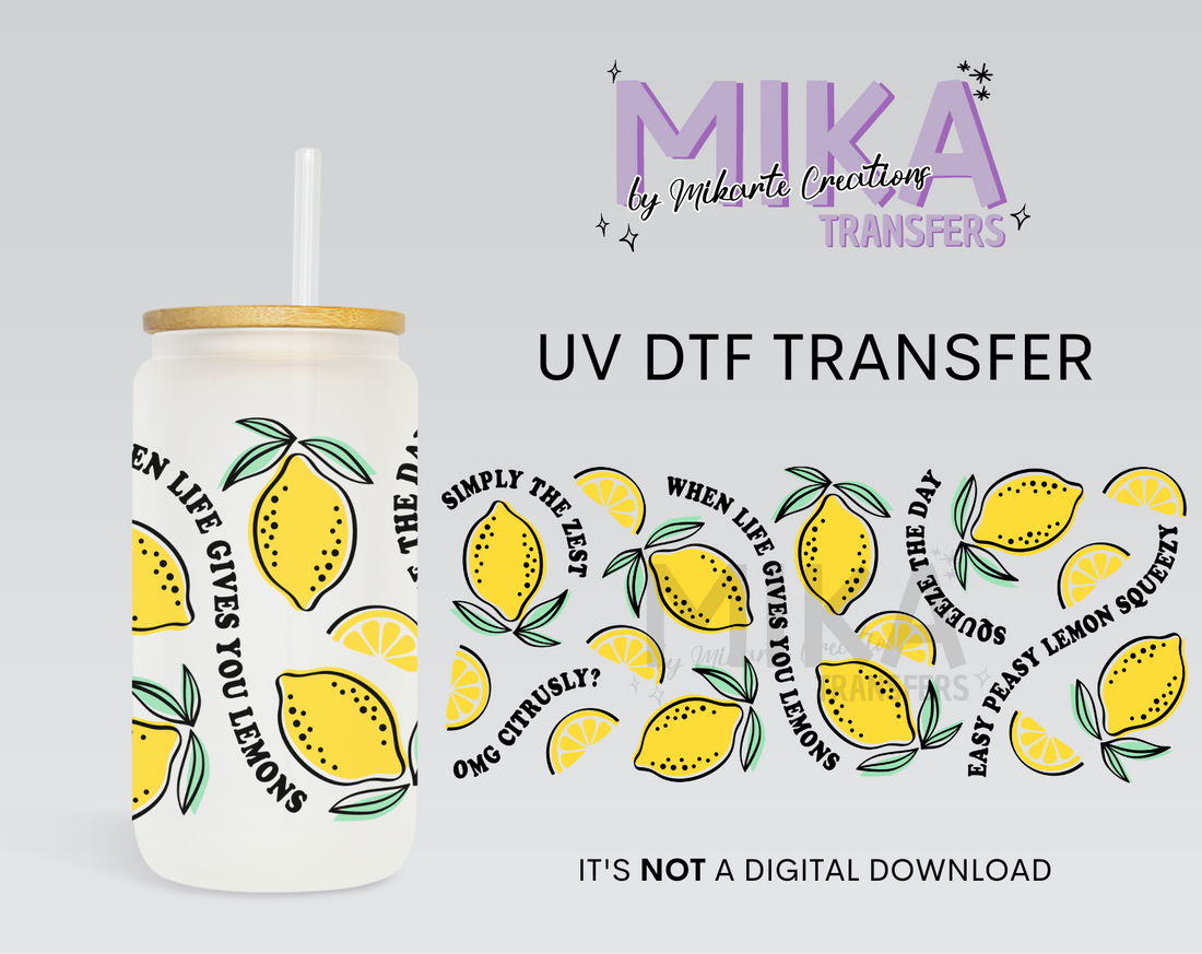 Lemon Squeezy | UV DTF Wrap