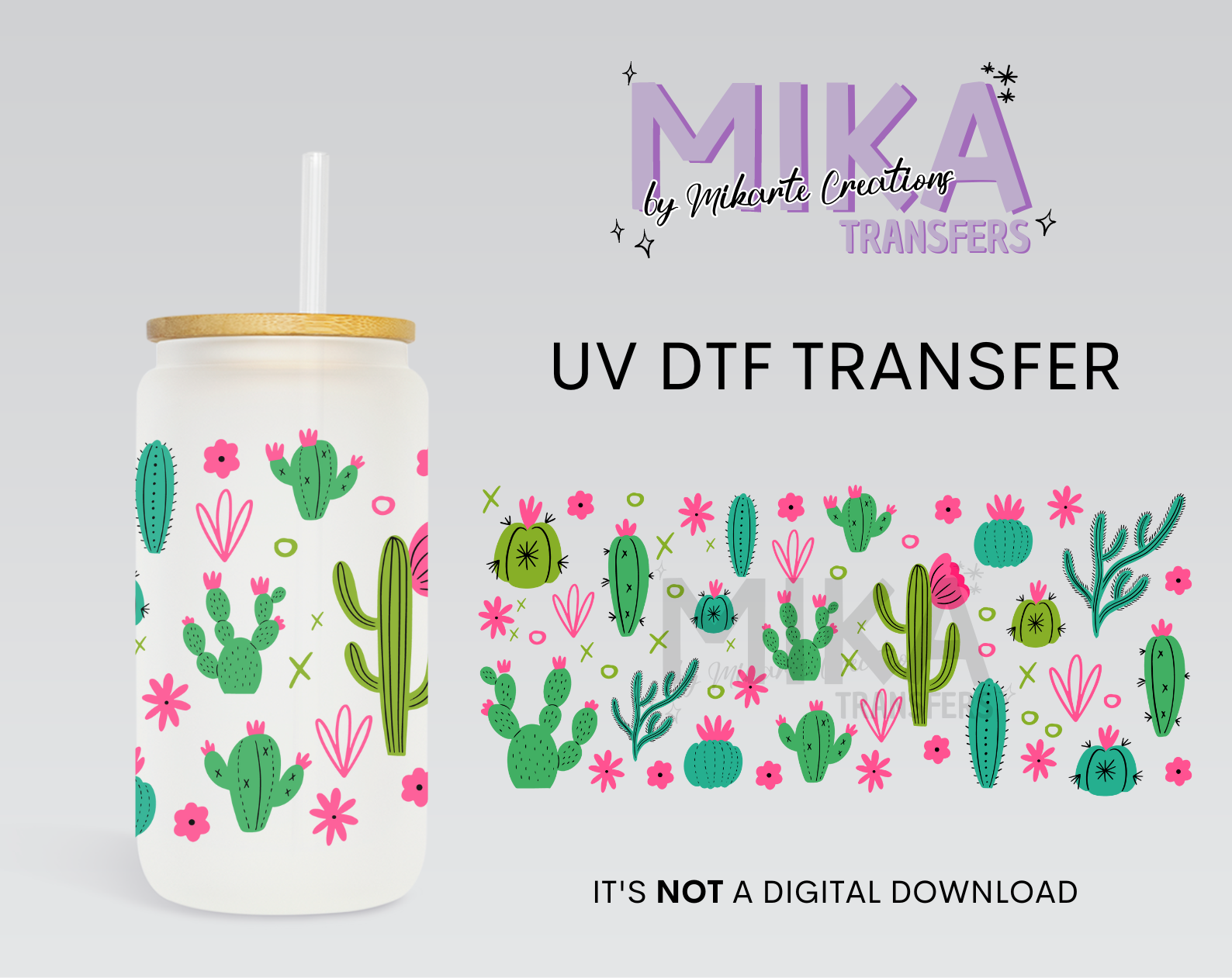 Cactus | UV DTF Wrap