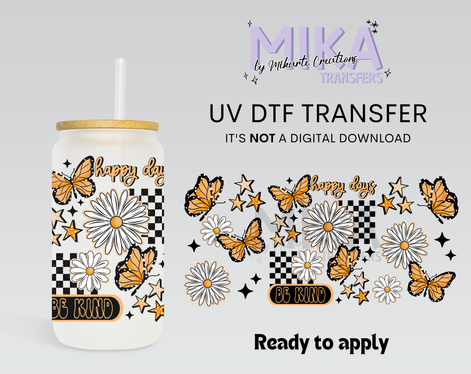 Happy Days Daisys | UV DTF