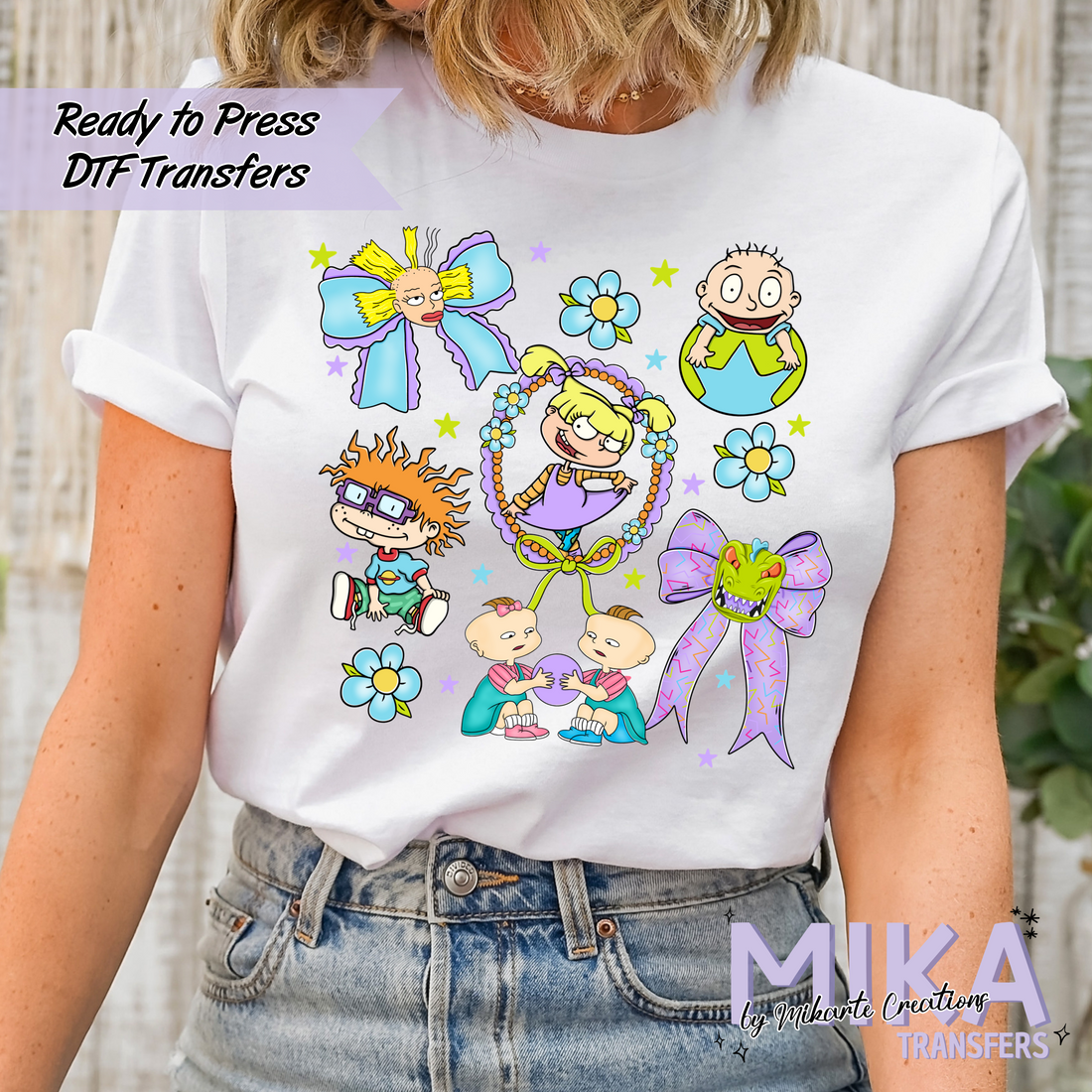 Rugrats Bow Collage | DTF Transfer