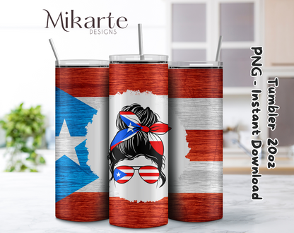 Chica Boricua | Diseño Tumbler