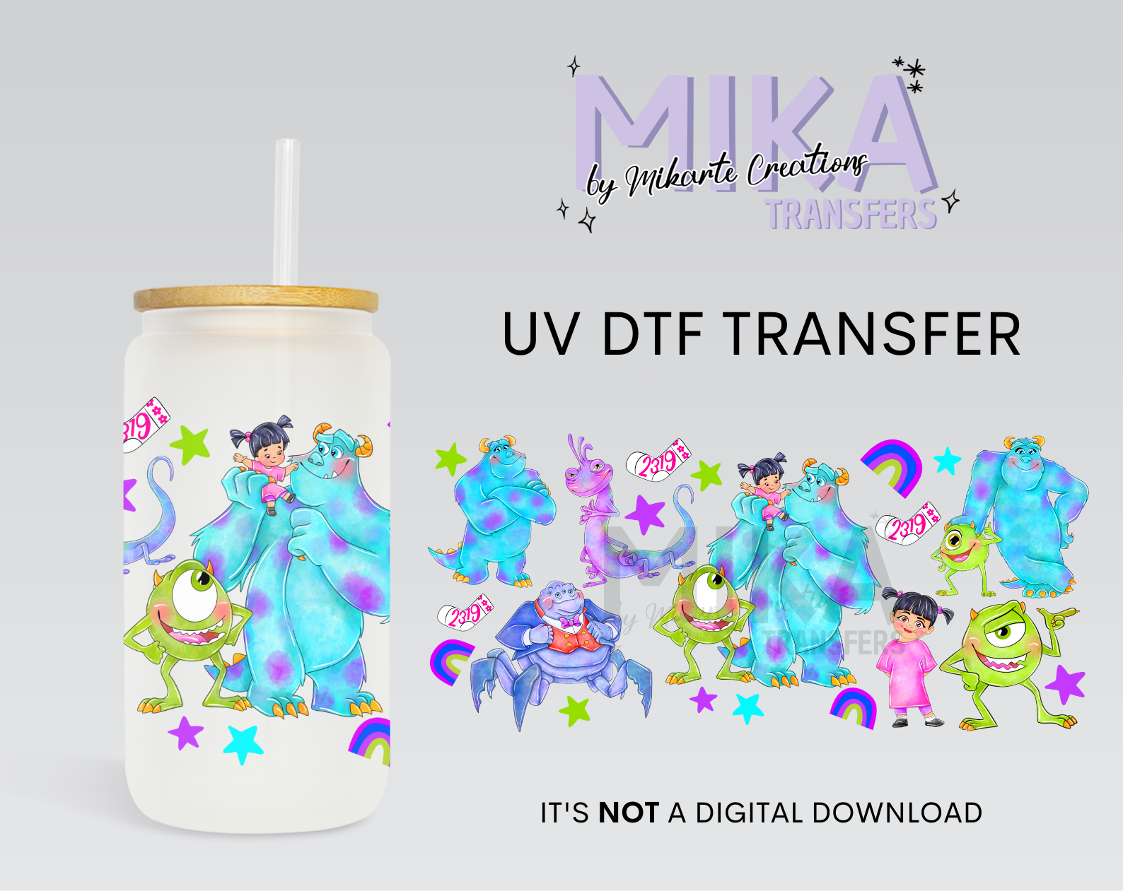 Cute Monster | UV DTF Wrap