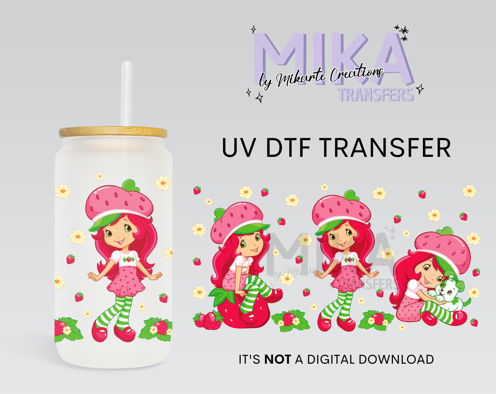 Strawberries | UV DTF Wrap