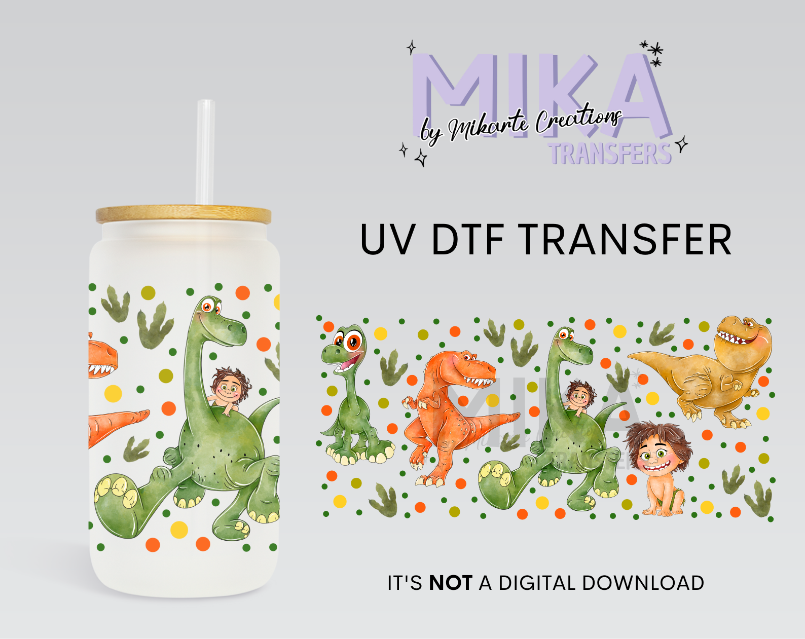 Dinosaur | UV DTF Wrap