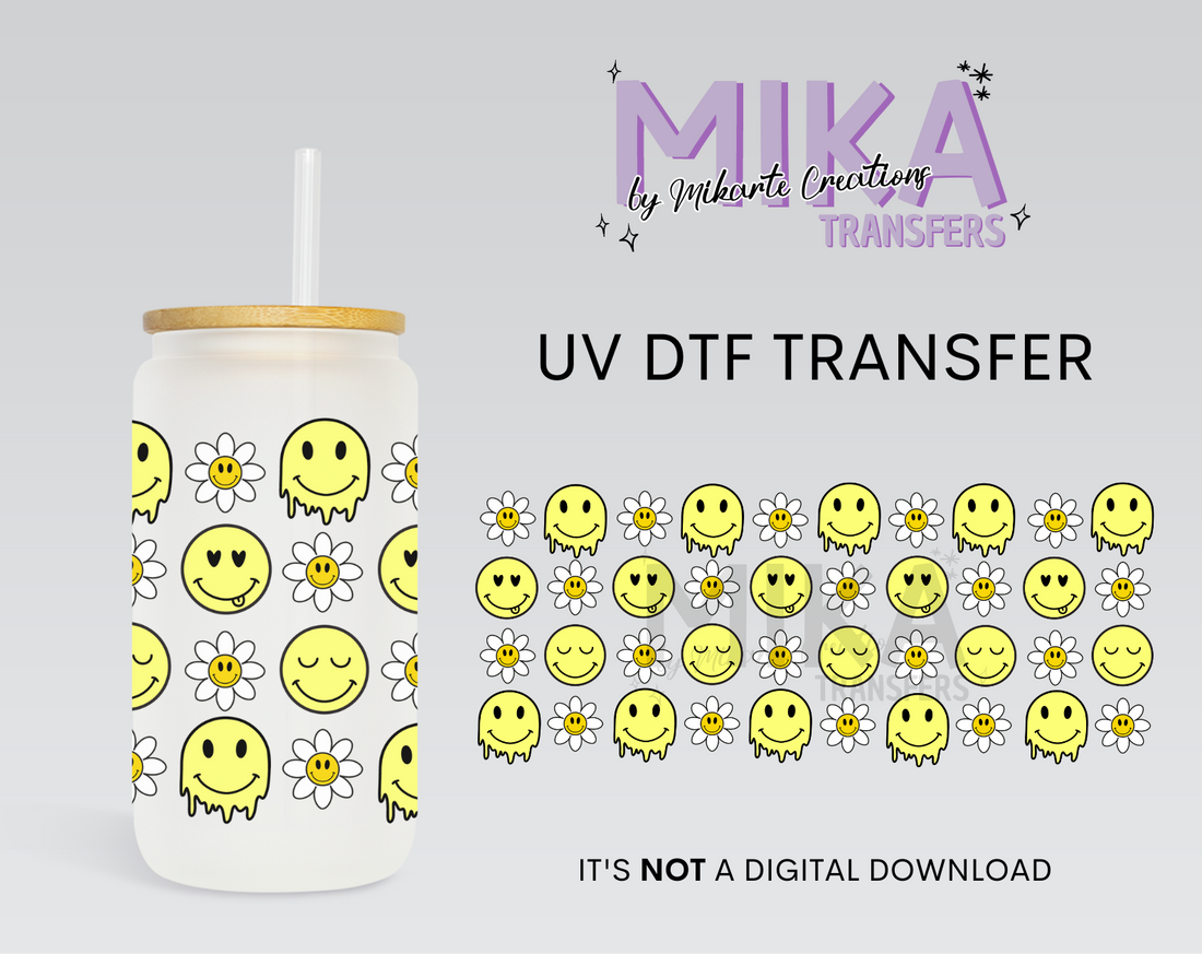 Happy Daisy | UV DTF Wrap