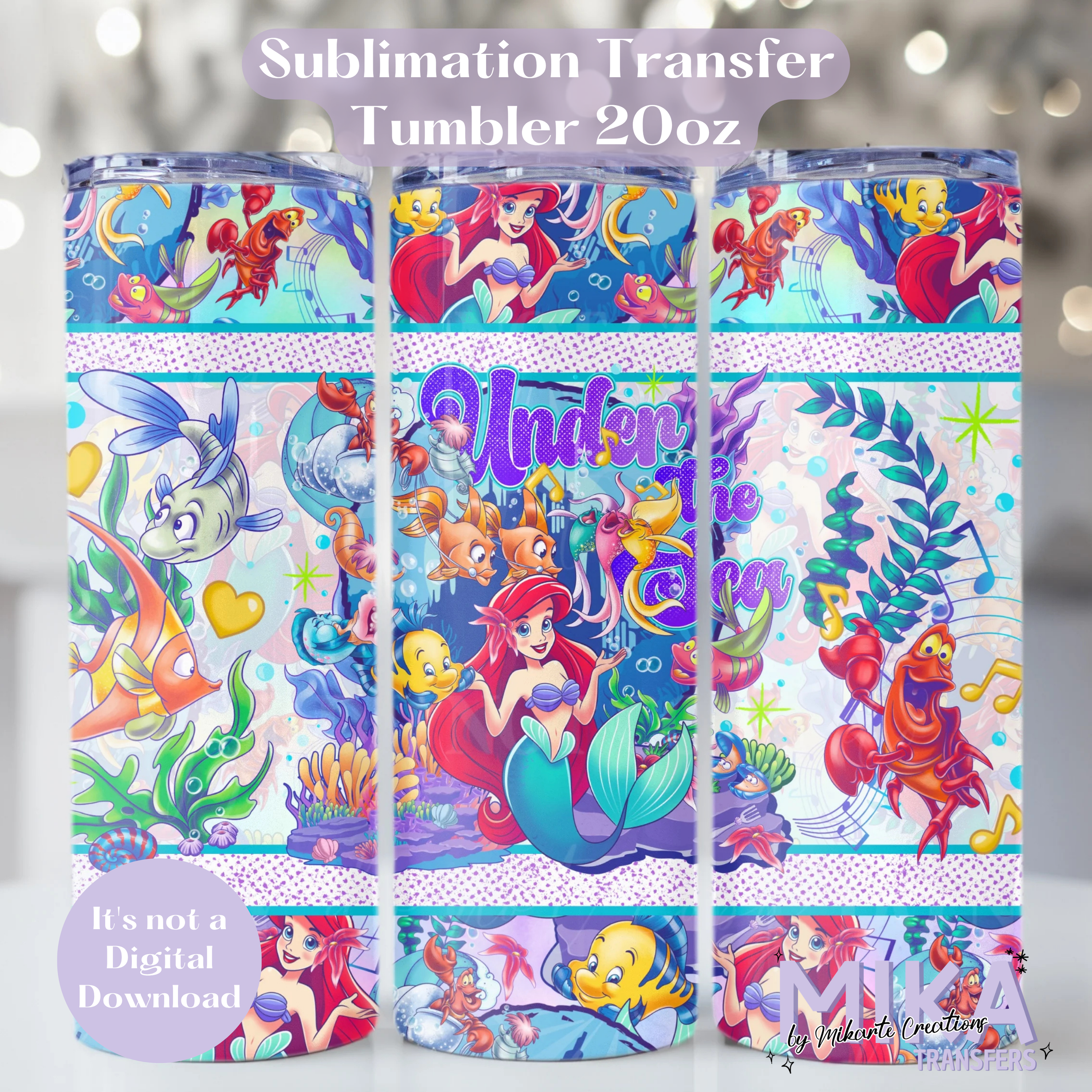 Under the Sea | Tumbler Sublimation Transfer