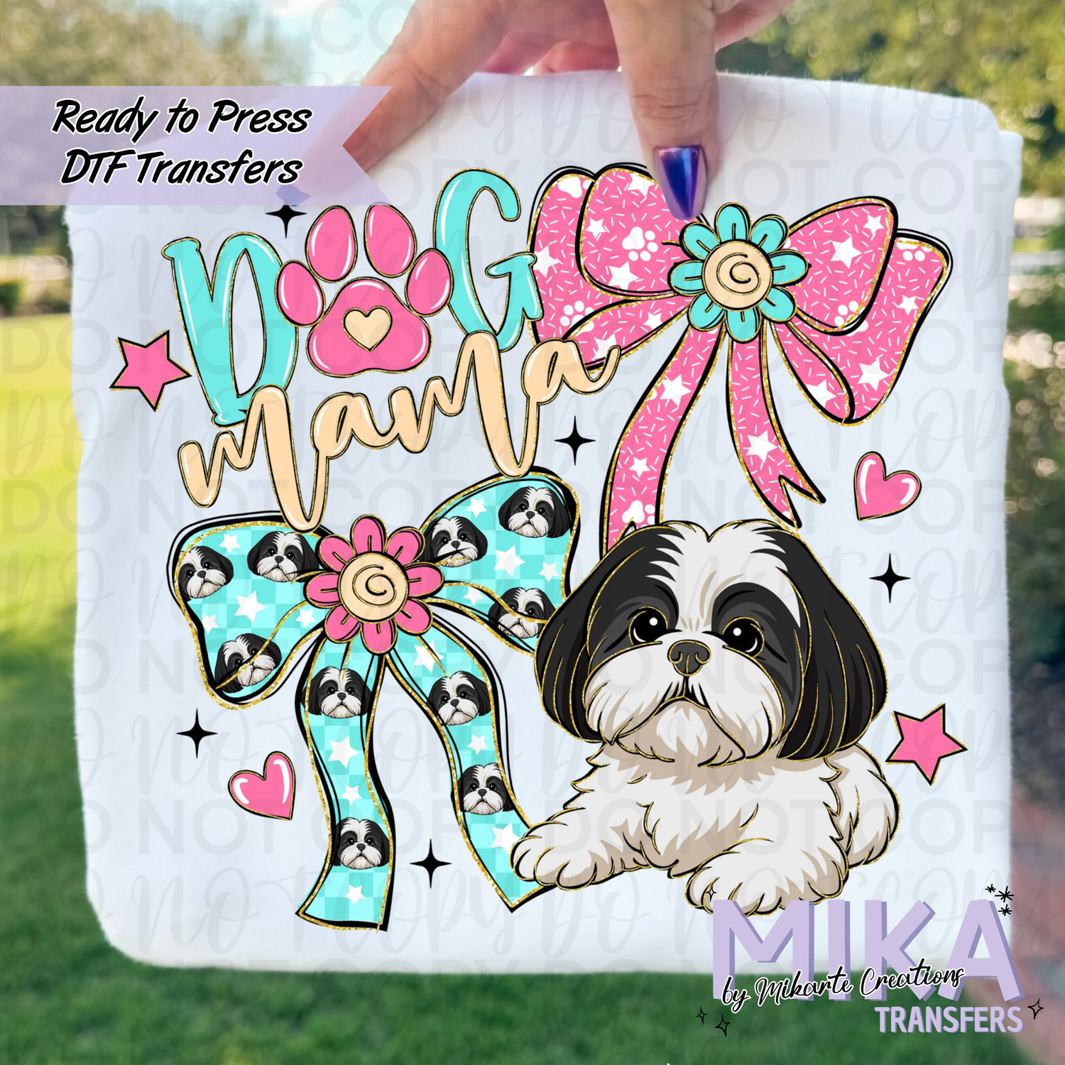 Dog Mama Shih Tzu | DTF transfers