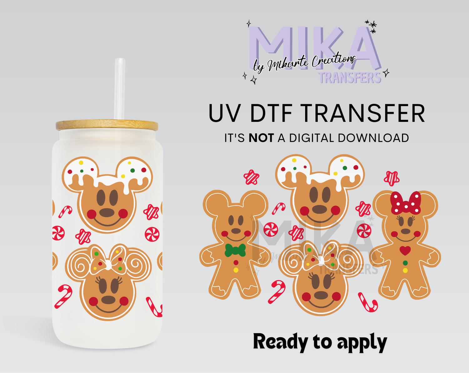 ChristmasCookies | UV DTF Decal