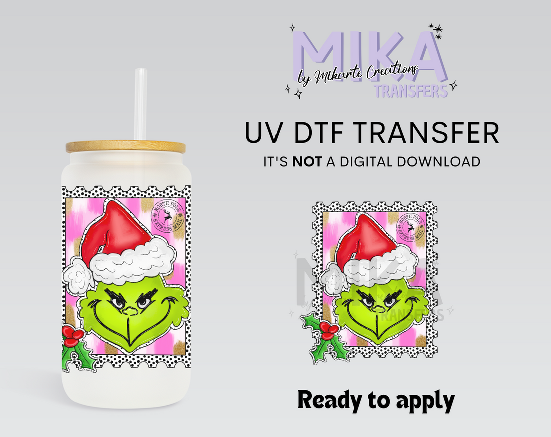 Green Christmas | UV DTF Decal