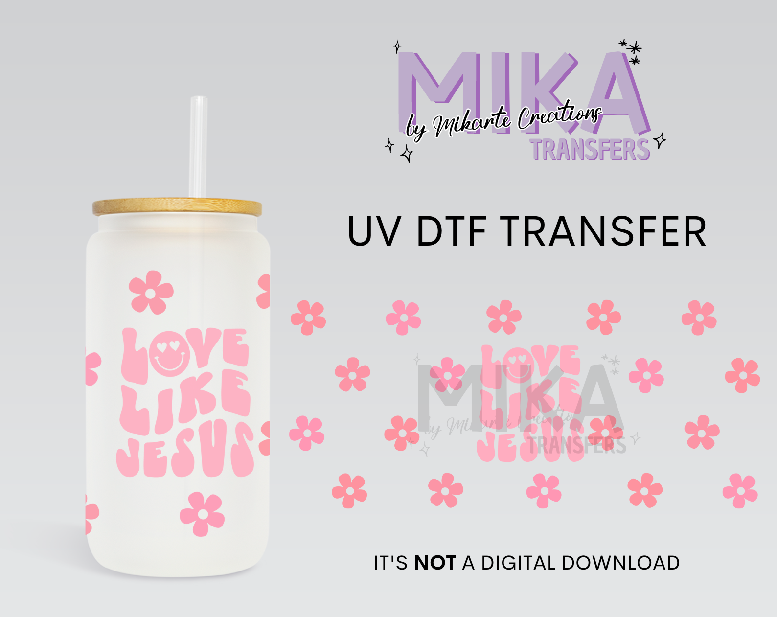 Love Like Jesus | UV DTF Wrap