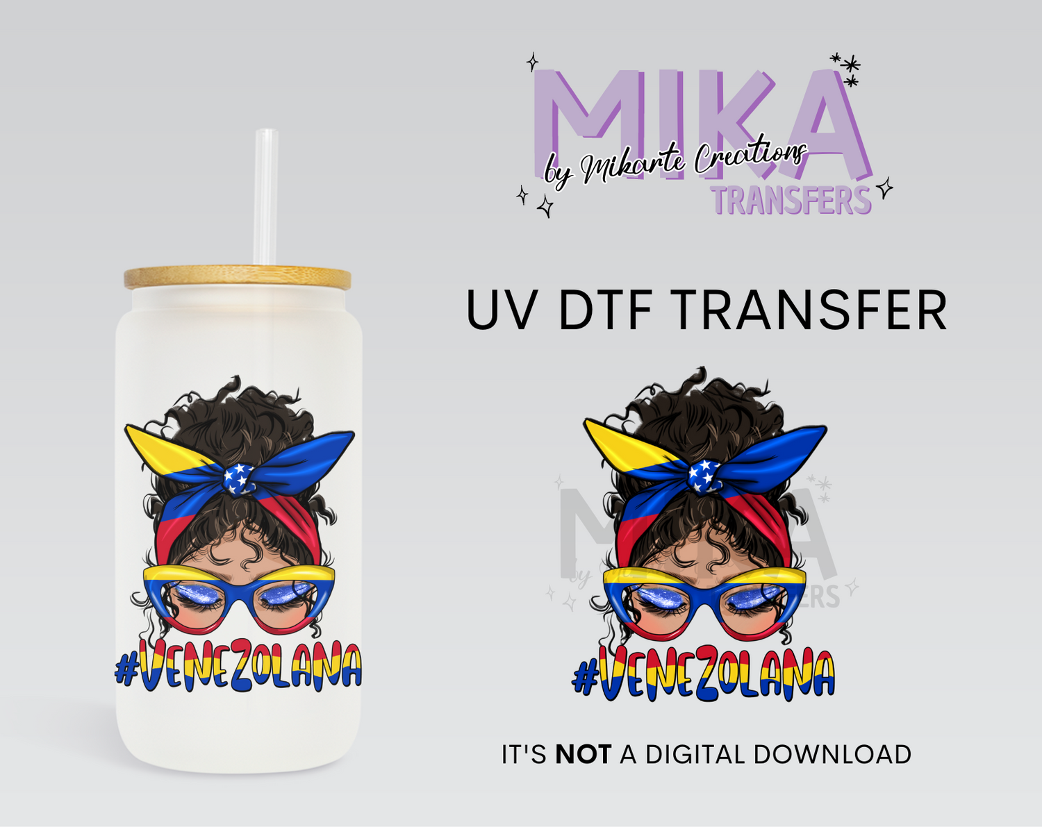 Venezolana UV DTF Decal