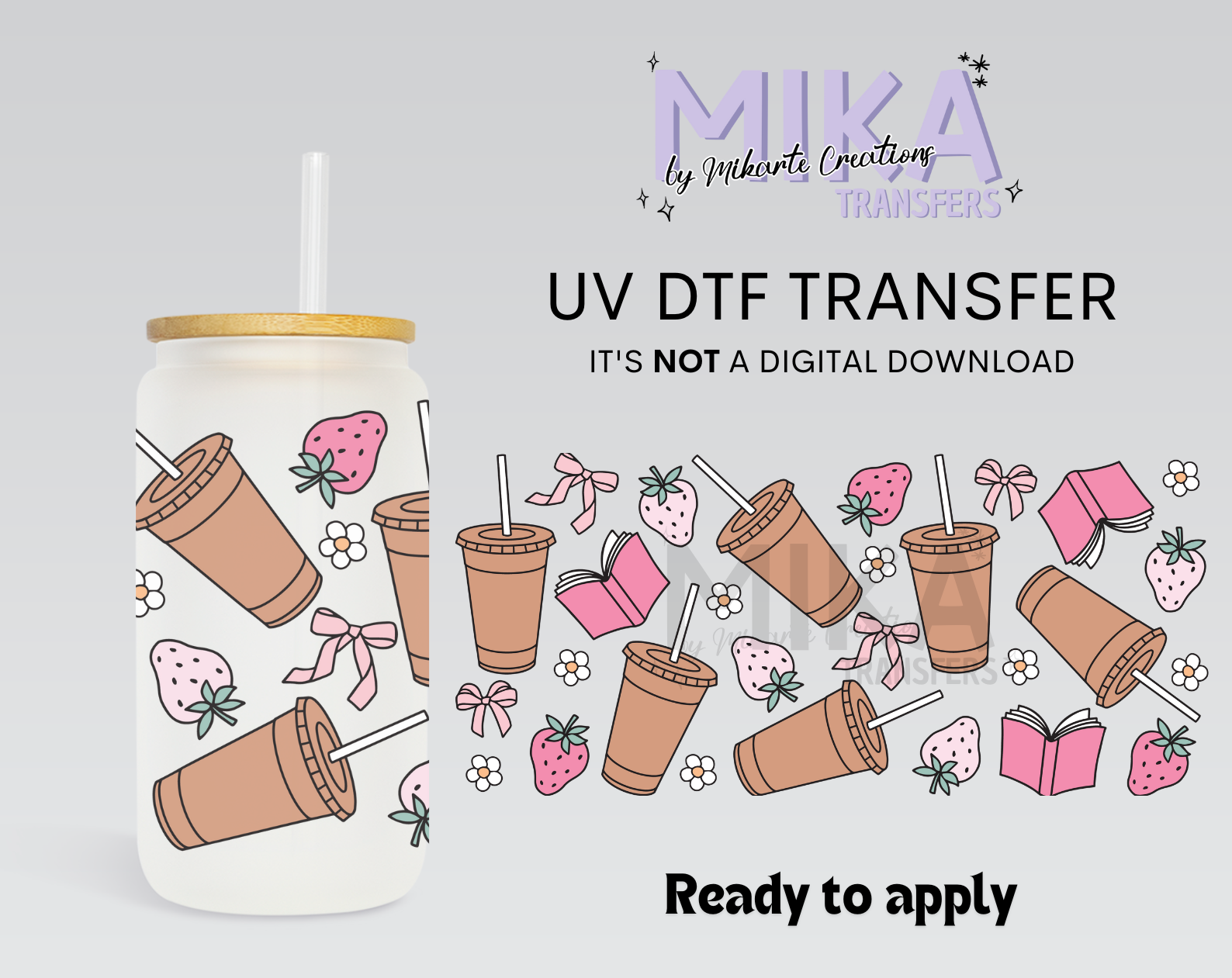 Strawberry Coffee | UV DTF
