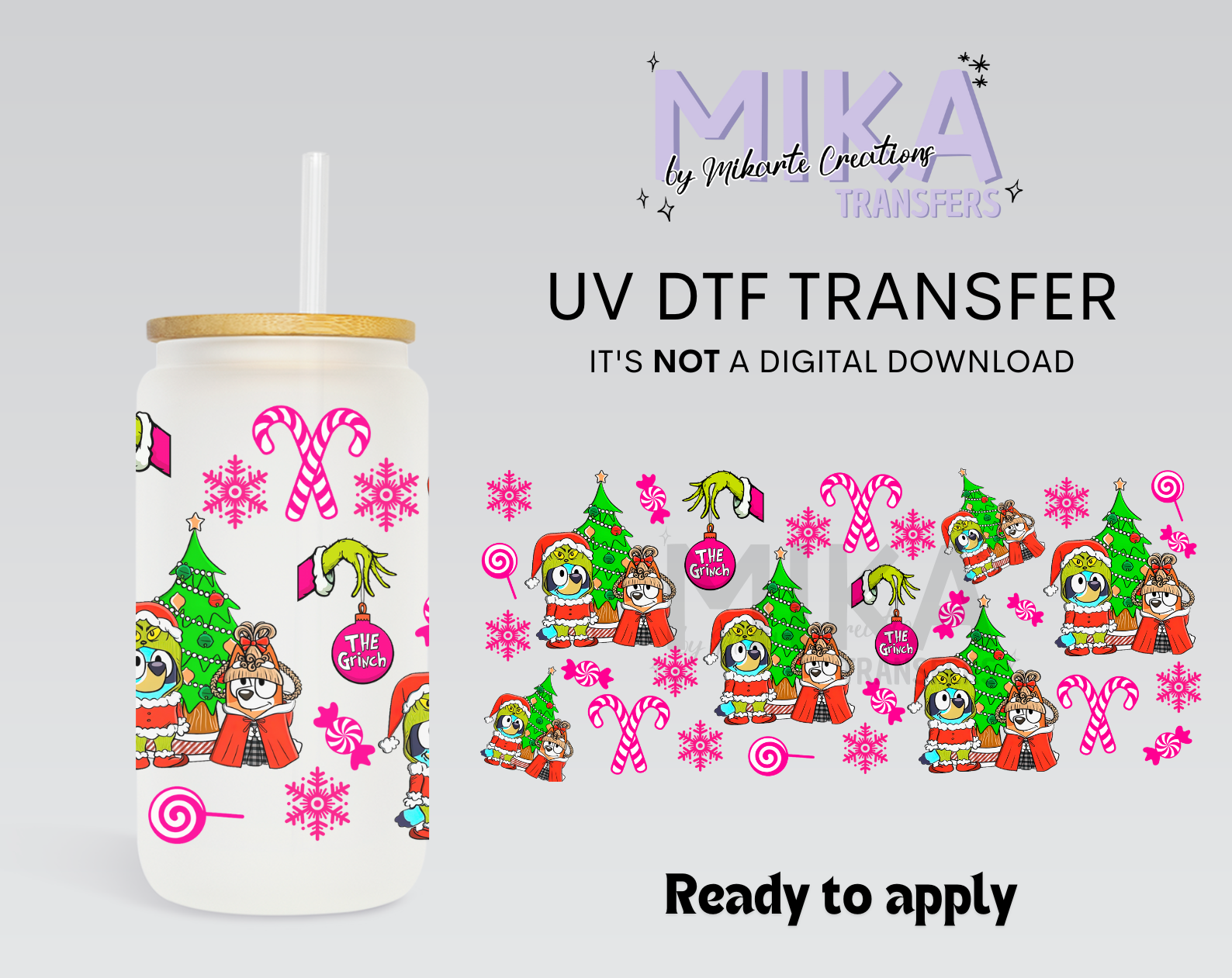 GrinchBlue | UV DTF