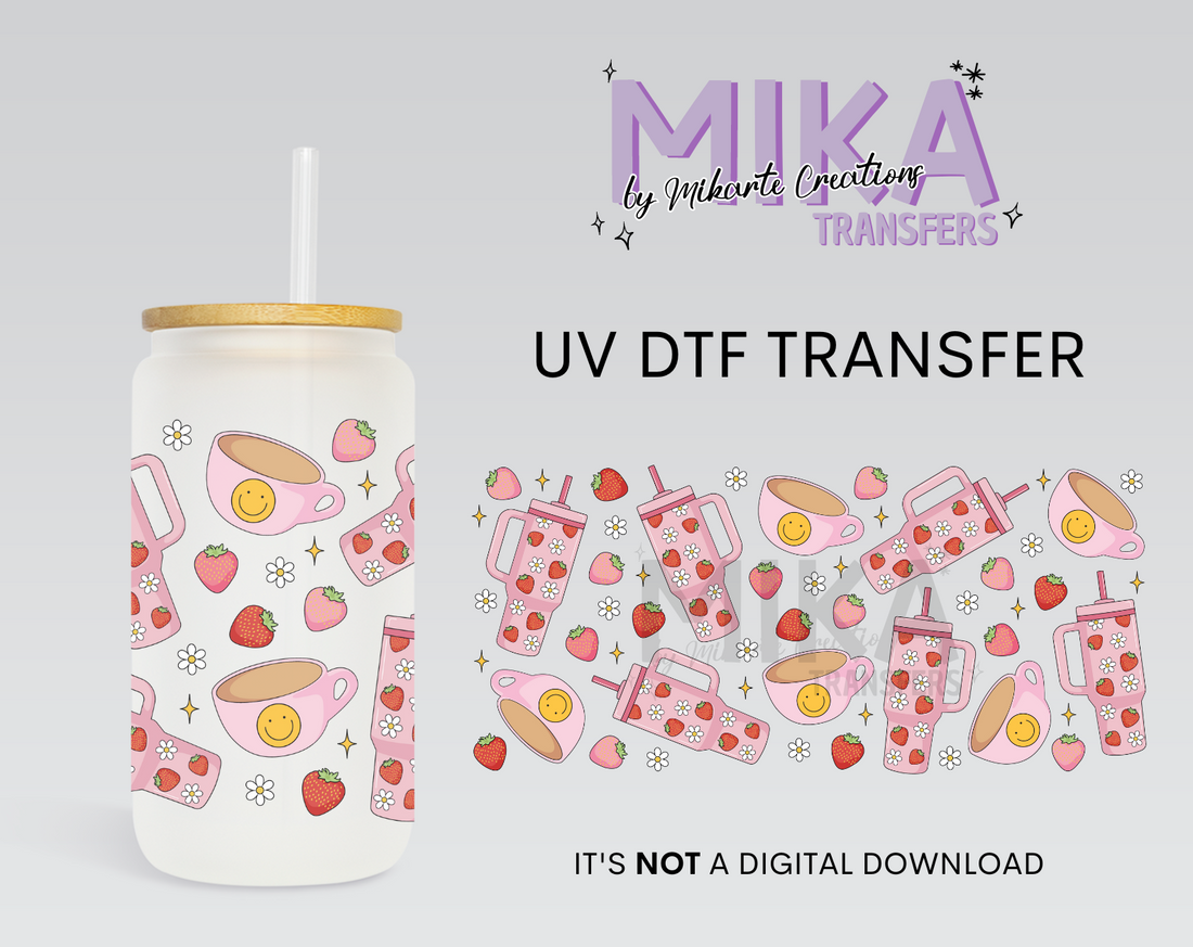 Girly Drinks | UV DTF Wrap