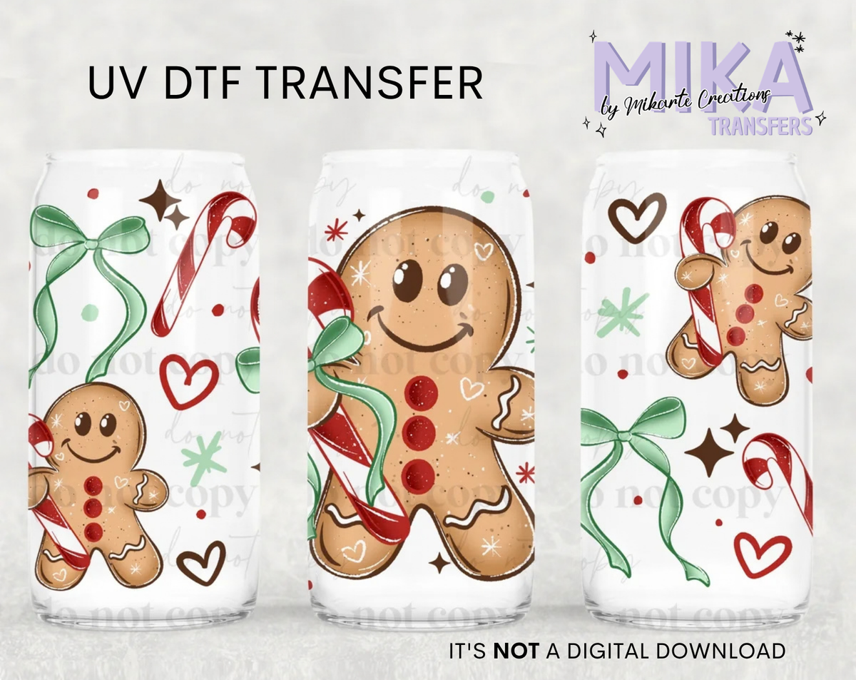 Candy Cane Gingerbread | UV DTF