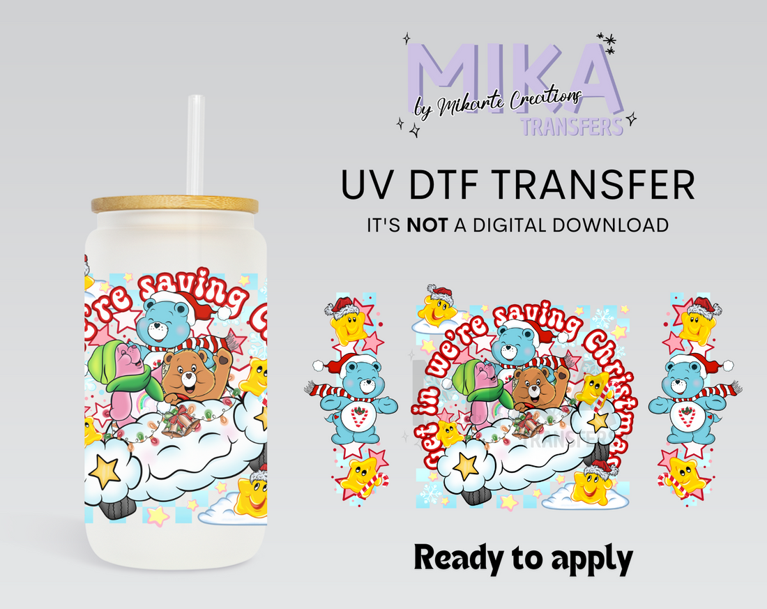 Christmas Care Bear | UV DTF