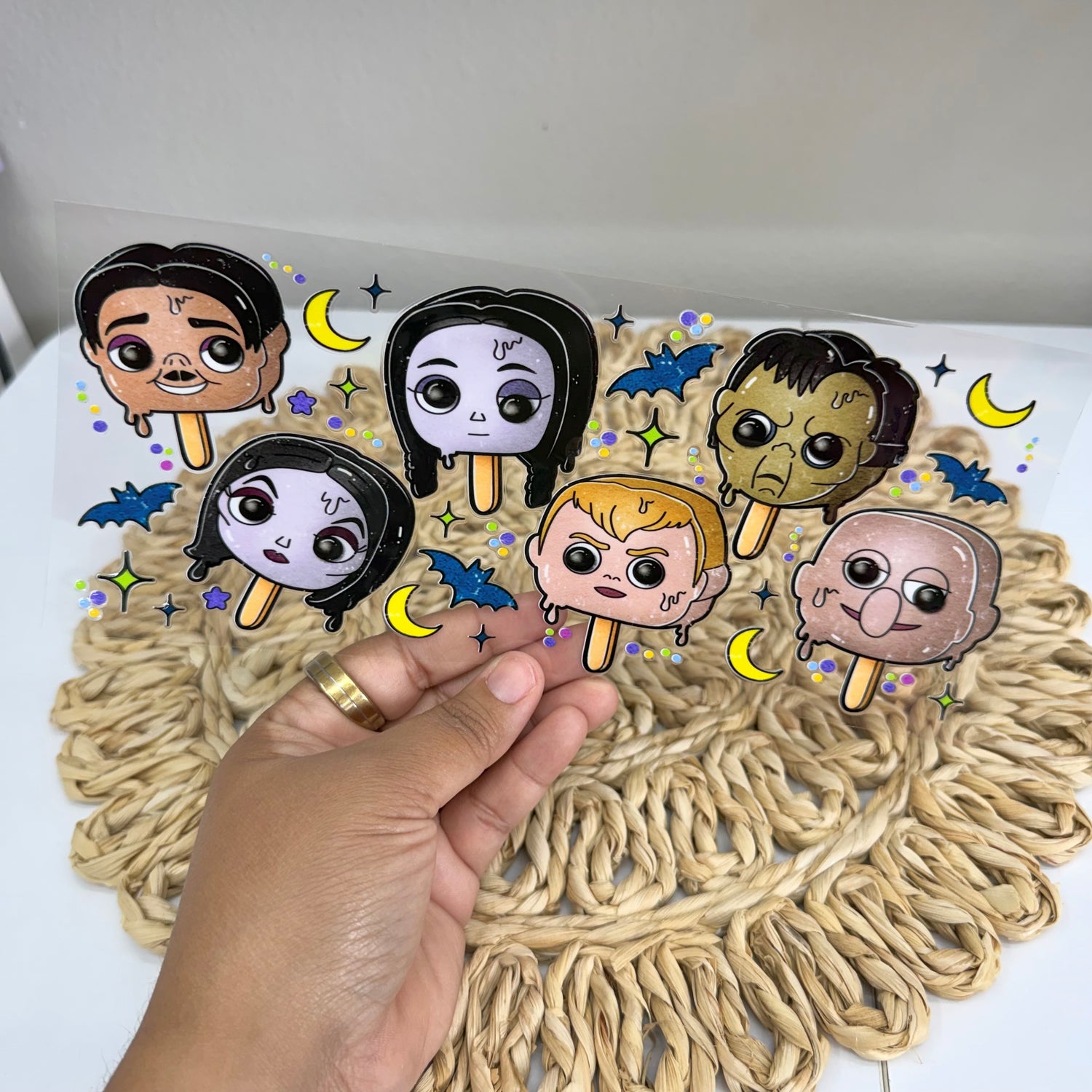 Spooky Family popsicle | UV DTF