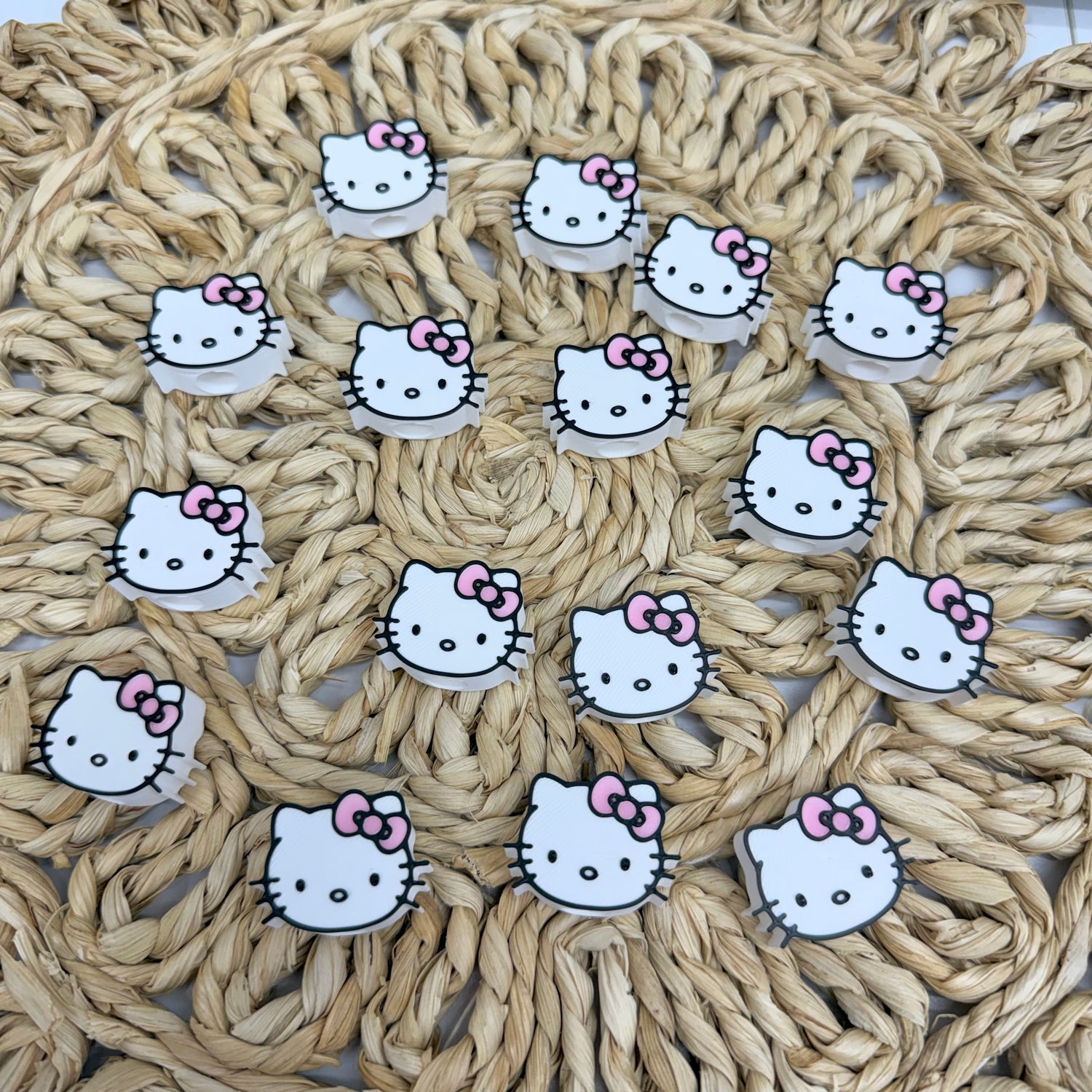 Pink Kat 3D Straw Topper