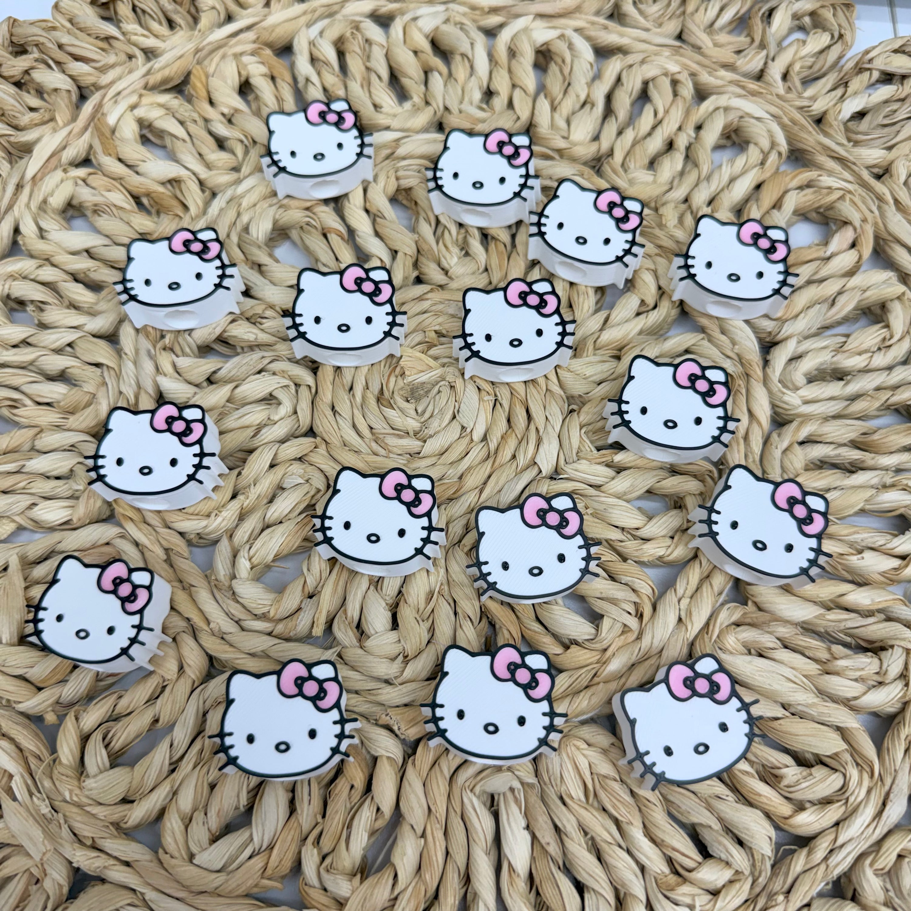 Pink Kat 3D Straw Topper